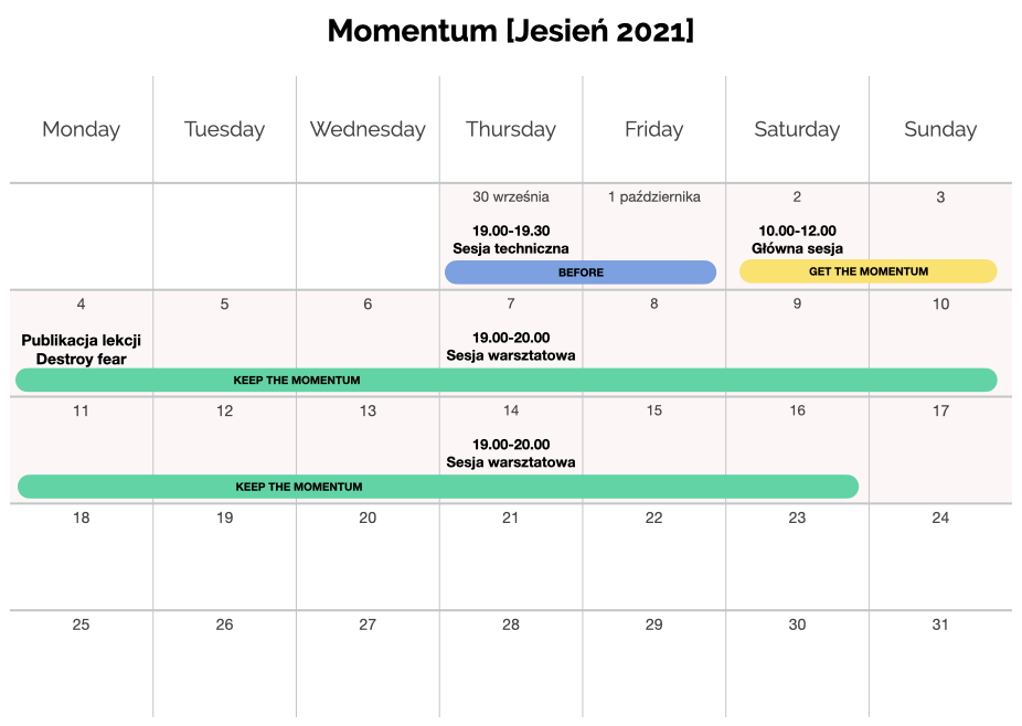 Kalendarz Momentum